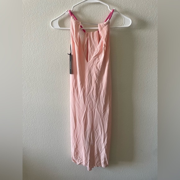 Diesel T Pruit light pink jersey stretch halter tank top - Picture 4 of 4